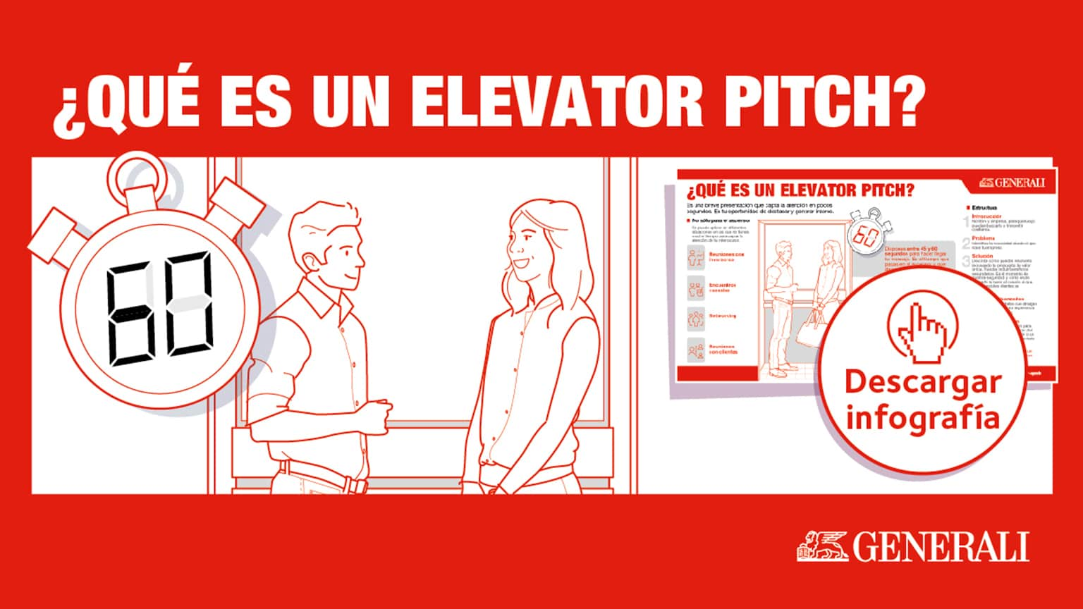 Generali, ¿qué es un elevator pitch?